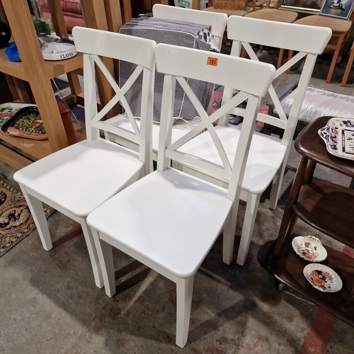 183 - Set Of 4 Ikea Chairs & Cushions