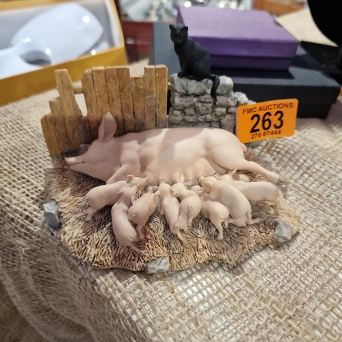 263 - Border Fine Arts Figure 'Sow With Piglets'