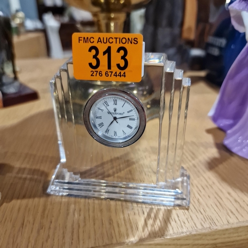 313 - Waterford Crystal Clock