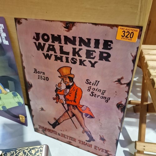 320 - Johnnie Walker Metal Sign