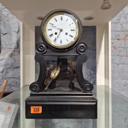 328 - Mantle Clock With Key