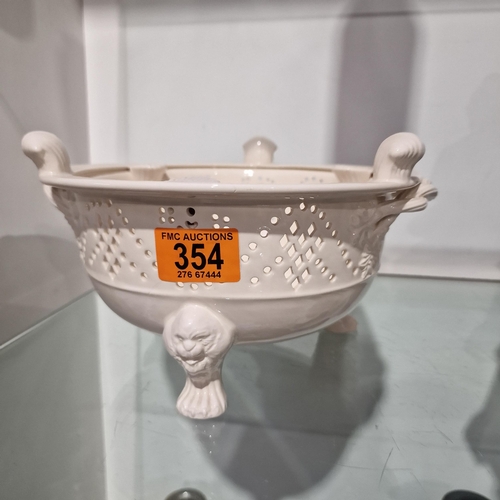 354 - Royal Creamware Planter (Small Hair Line Crack On Top)