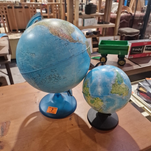 7 - 2 World Globes