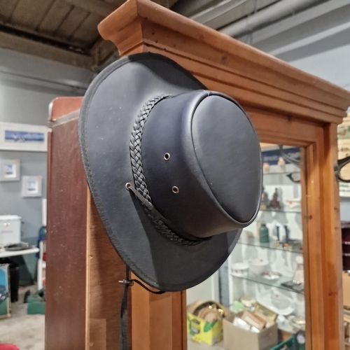 97 - Leather Cowboy Hat