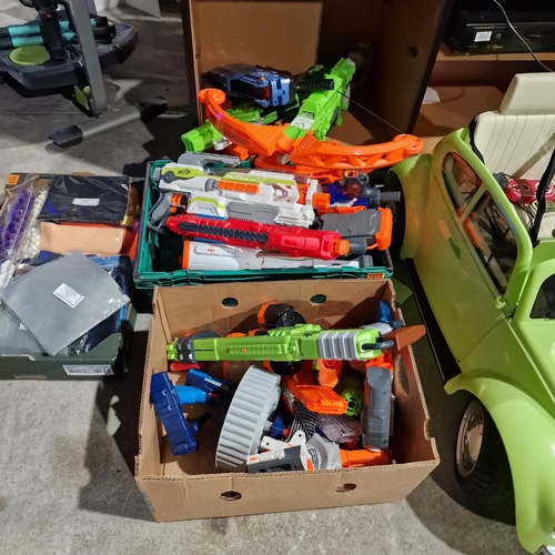 1073 - Lot Of Nerf Guns & Bows