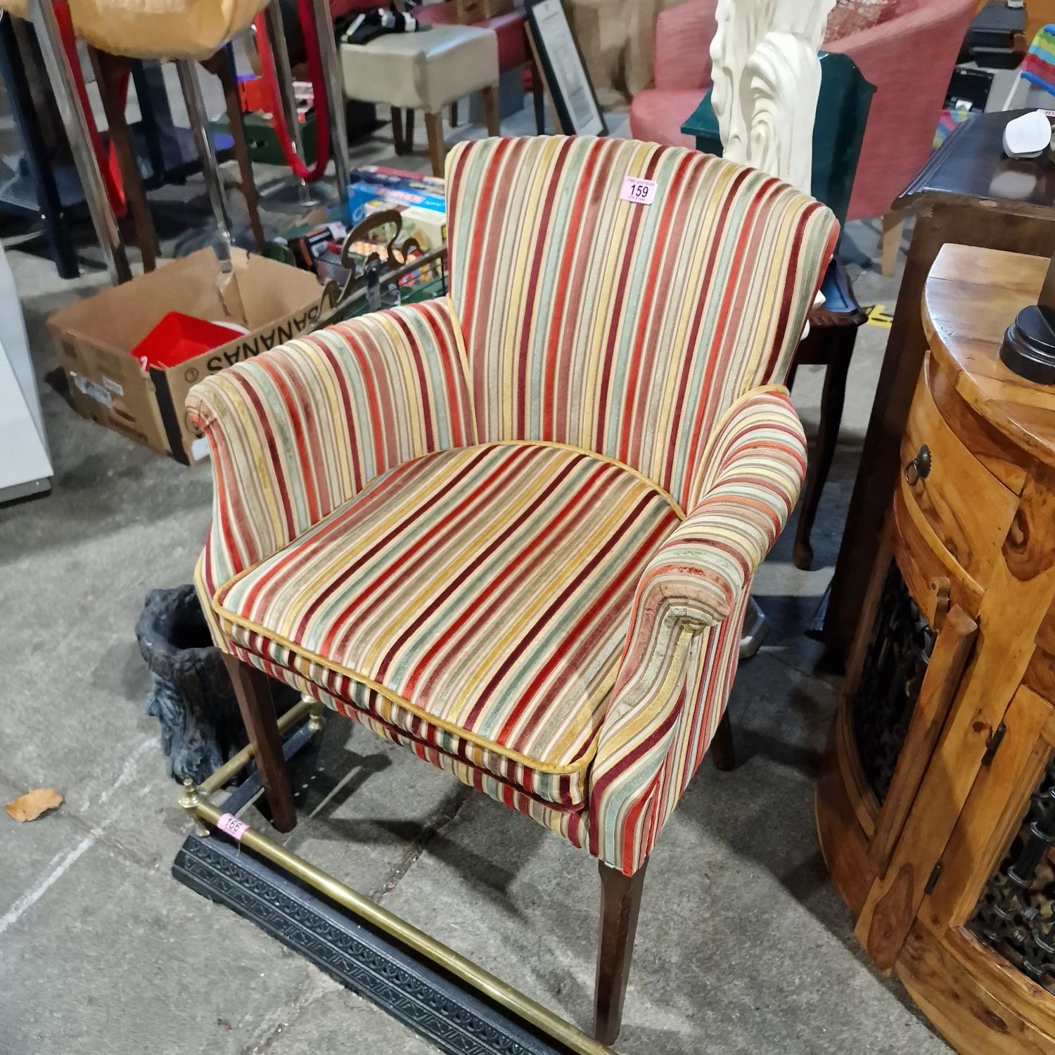 A Lovely Striped Tub Chair