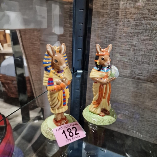 182 - A Pair Of Bunnykin Tutankhamun & Ankhesenamun Royal Doulton