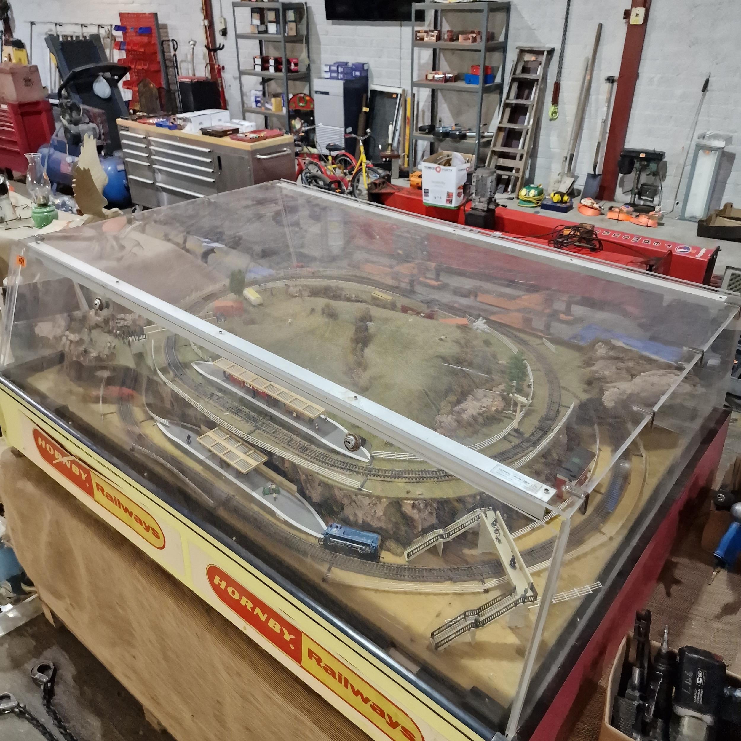 Large Coin Operated Hornby Train Display