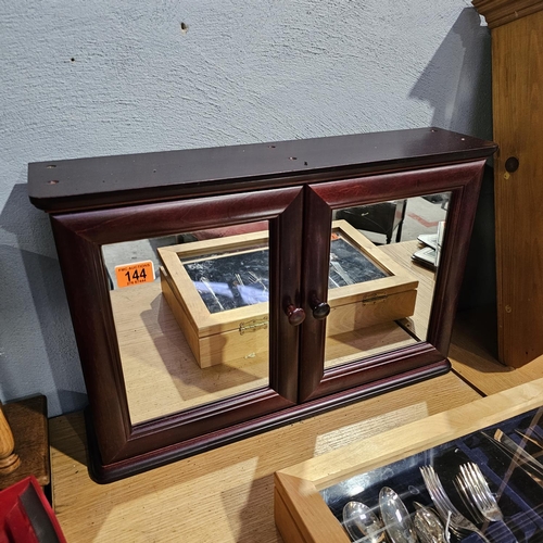 144 - Mahogany Bathroom Cabinet