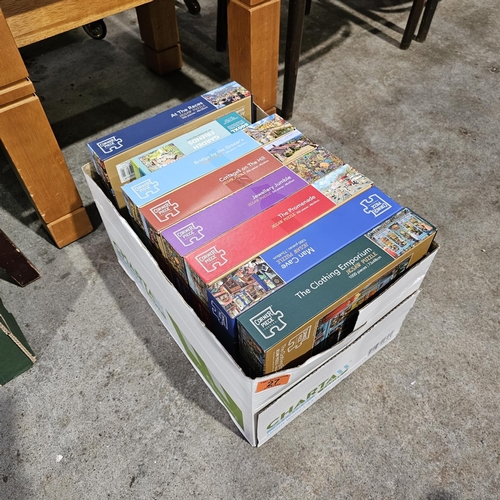 27 - Box Of 8 Jigsaws