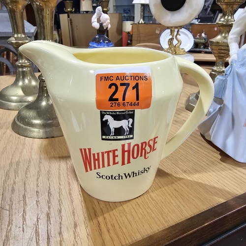 271 - White Horse Water Jug