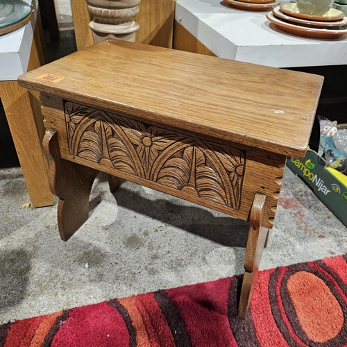 282 - Small Carved Storage Stool