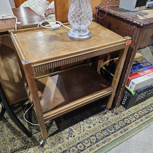 615 - Old Wooden Tea Trolley