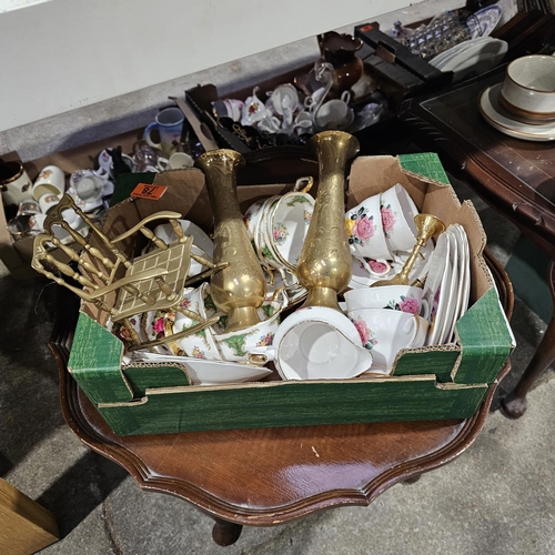 78 - Assorted Lot Of Brass & China