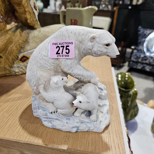 275 - Ainsley Porcelain Polar Bear & Cubs