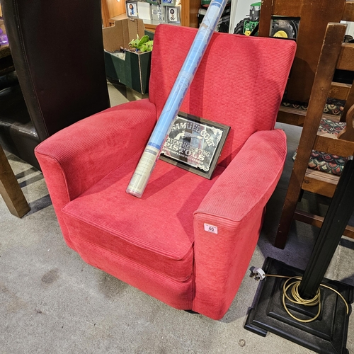 40 - Red Arm Chair