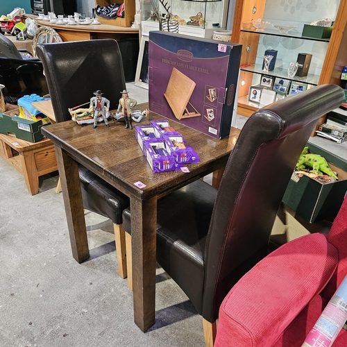 43 - Heavy Dining Table & 2 Chairs