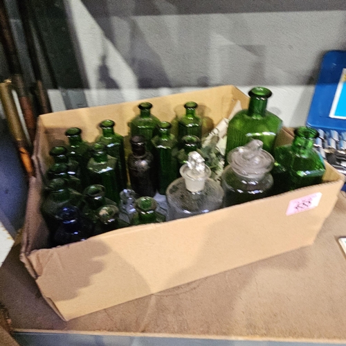 455 - Vintage Chemist Poison Bottles