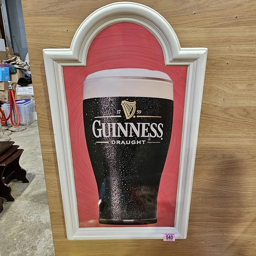 540 - Lovely Framed Guinness Sign