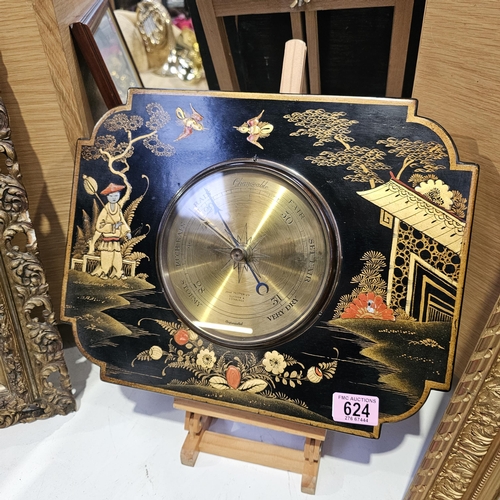 624 - A Beautiful Oriental Acme Barometer No 118