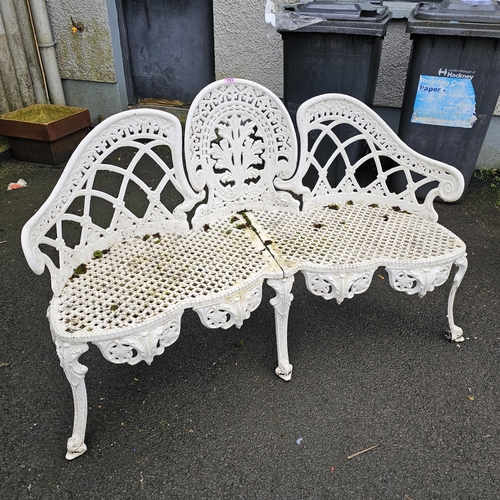 703 - A Lovely Ornate Garden bench