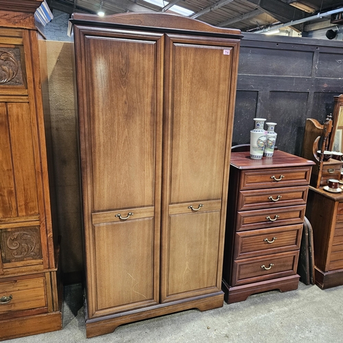 714 - Mahogany Double Wardrobe