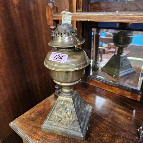 724 - Brass Oil Lamp Base