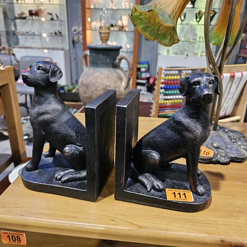 111 - Pair Of Labrador Book Ends