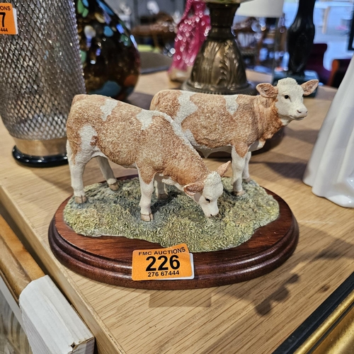 226 - Border Fine Arts Pair Of Semmintal Calves