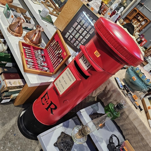 231 - A Lovely Large Tin Post Box Ornament