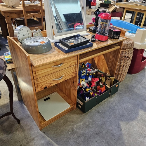 3 - Pine Computer Desk