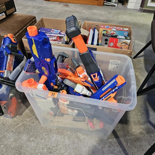 33 - Lot Of Nerf Guns