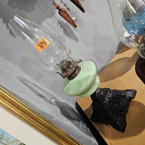 370 - Green Oil Lamp