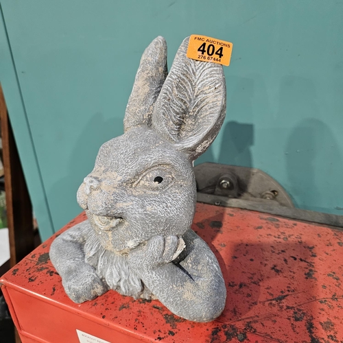 404 - Concrete Rabbit Head Ornament