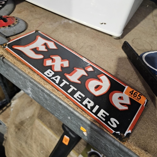 465 - Exide Batteries Sign