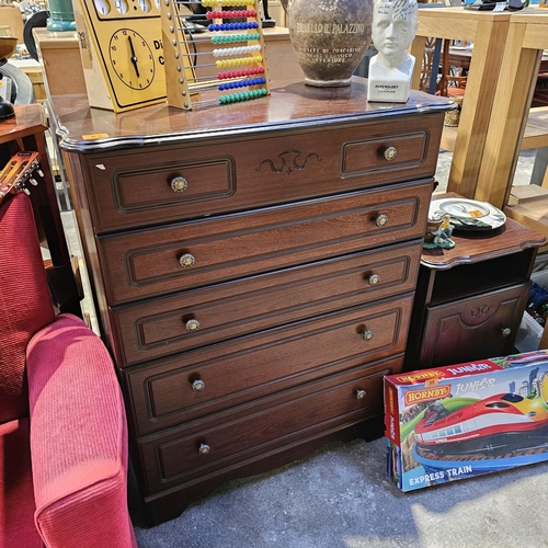 63 - 5 Drawer Chest & Matching Locker