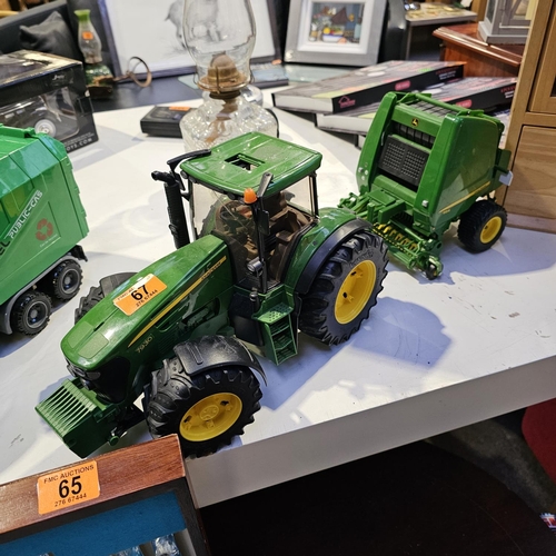 67 - John Deere Tractor & Baler