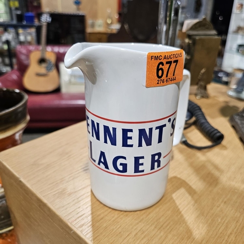 677 - Tenants Lager Jug