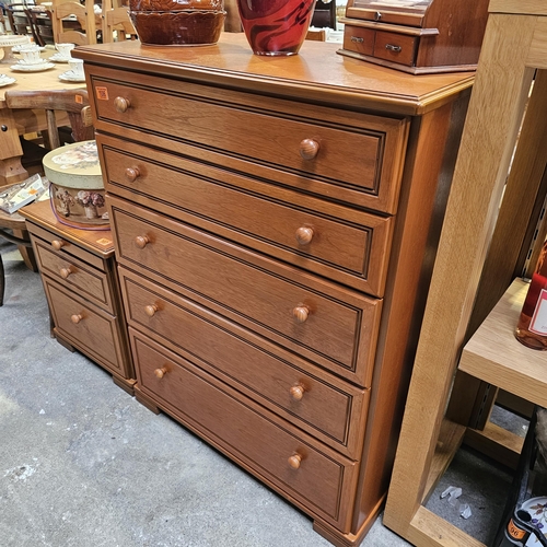 106 - A Good Stag Chest Of Drawers