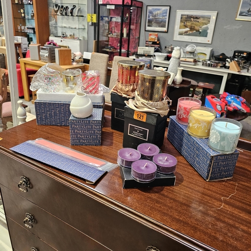 121 - Lot Of Lovely Party Lite Candles & Holders