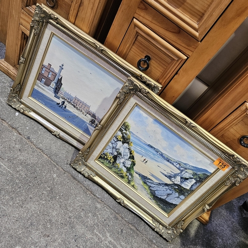 135 - Painting Of 'The Pig Market' Ballyclare By D Whitla