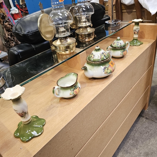 161 - Lot Of Grren Staffordshire Ware