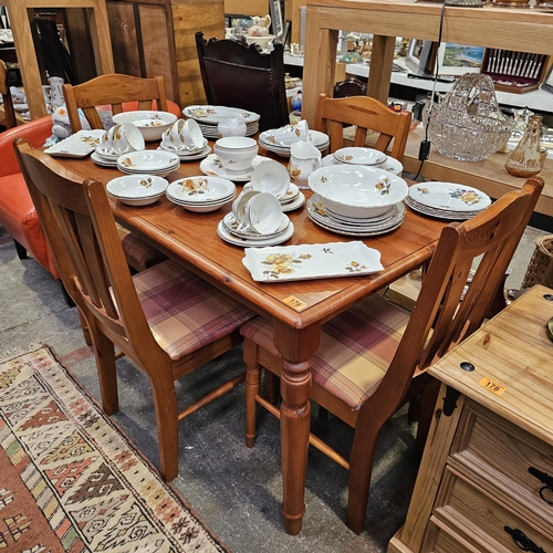 179 - Pine Kitchen Table & 4 Chairs