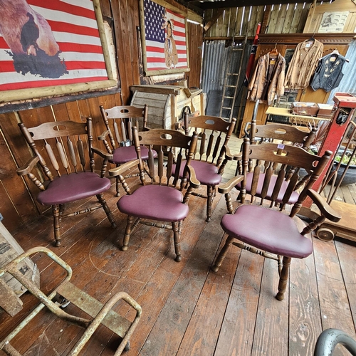 335 - 6 Good Armed Chairs