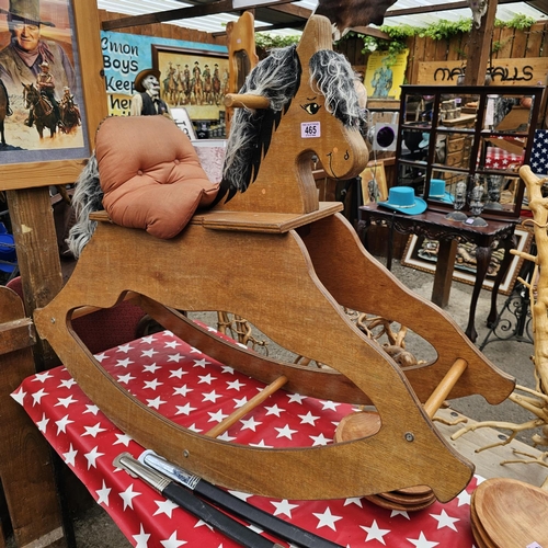 465 - A Wooden Rocking Horse