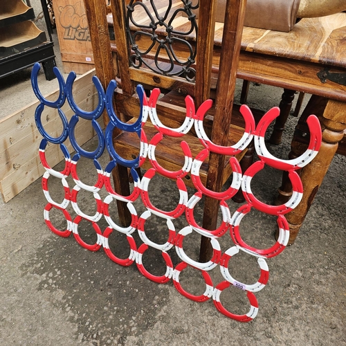 500 - Patriot Flag Made Of Horseshoes