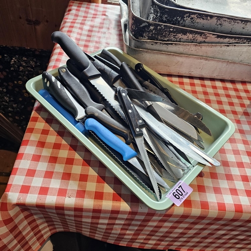 607 - Lot Of Assorted Kitchen Knives