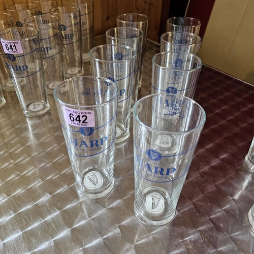 642 - 8 x Harp Glasses