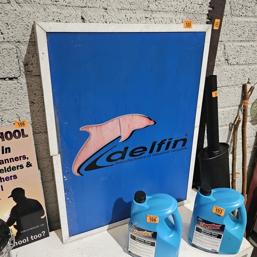 105 - Delfin Light Up Sign - Needs Wired