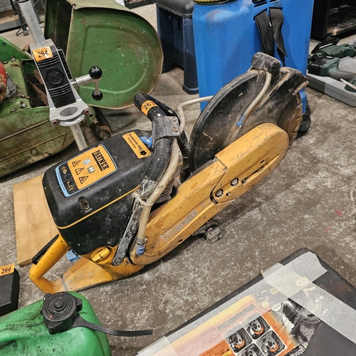263 - Partner Concrete Saw With Blade For Parts/Repair